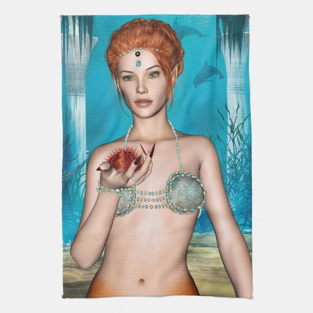 Ocean Mermaid Towel (Vertical)