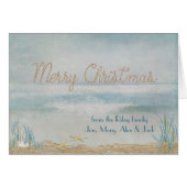 ocean Merry Christmas with starfish (Front Horizontal)