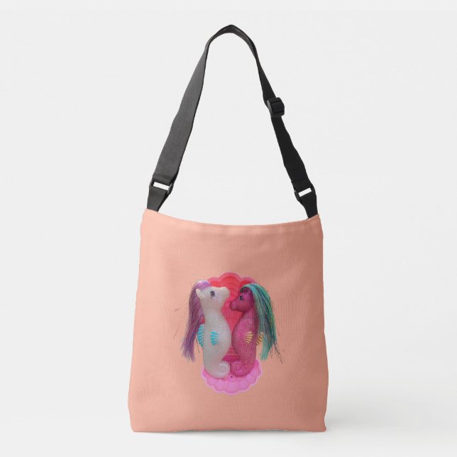 Ocean Mist and Sea Rose the Sea Glimmers Crossbody Bag (Front)