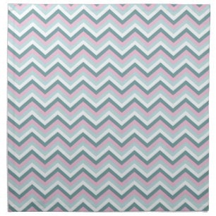 Ocean Mist Chevron Pattern Cloth Napkin
