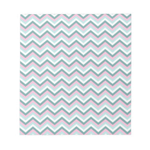 Ocean Mist Chevron Pattern Notepad