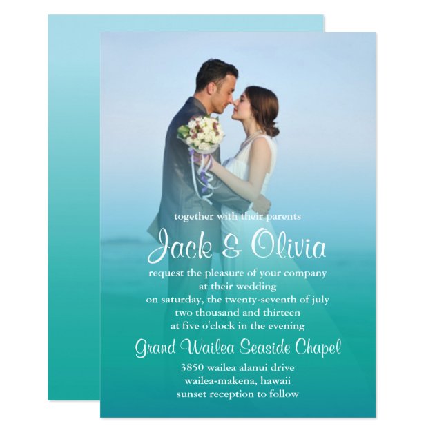 Ocean Mist Wedding Invitation