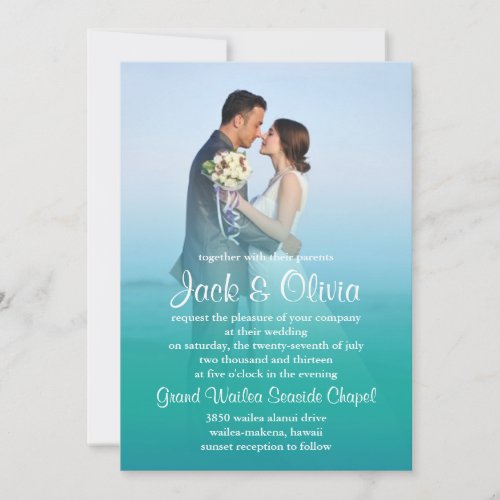 Ocean Mist Wedding Invitation