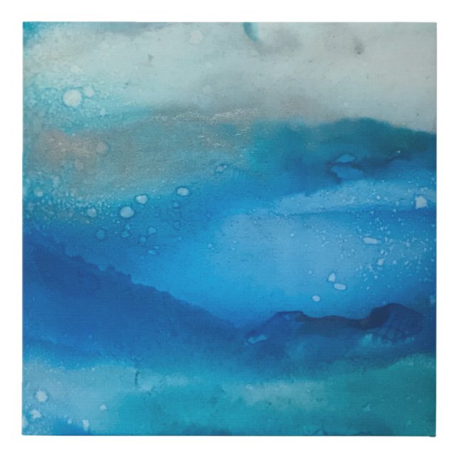 Ocean Moods Faux Wrapped Canvas Print | Style #4 (Front)
