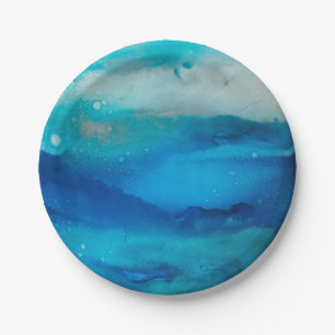 Ocean Moods Paper Plates Style #4 Beachy Vibes