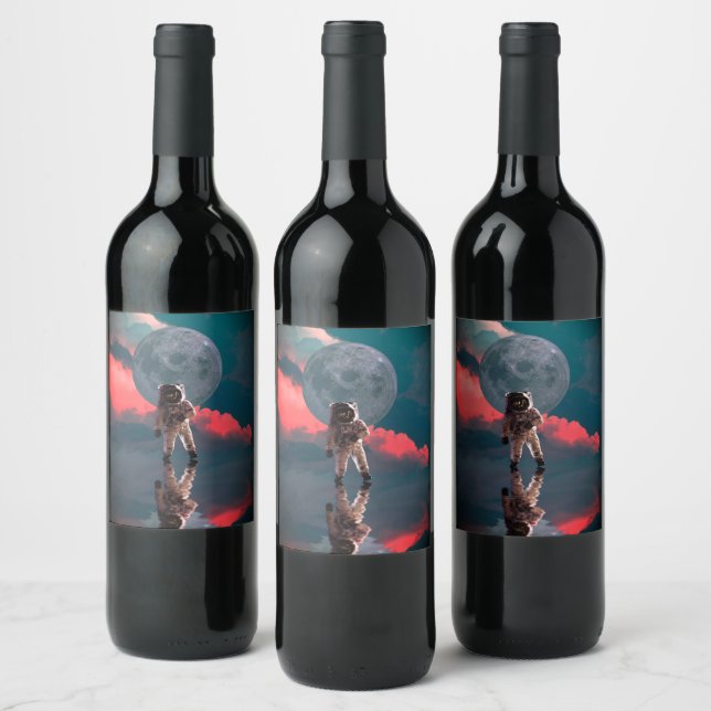 Ocean Moonwalk Wine Label (Bottles)