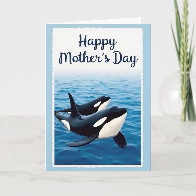 Ocean Mothers Day Family Card (Front)