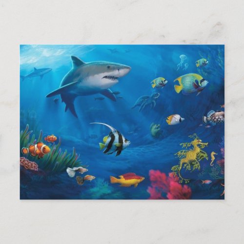 Ocean Mural Postcard