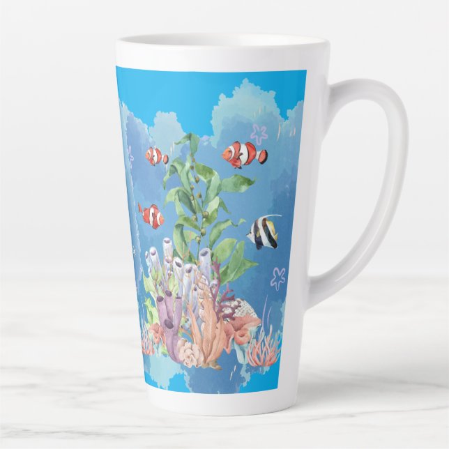 ocean nature latte mug (Right)