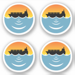 ocean noise pollution 4 pack sticker