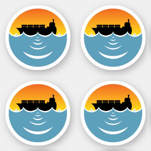 ocean noise pollution 4 pack sticker