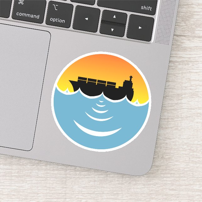 ocean noise pollution sticker (Detail)