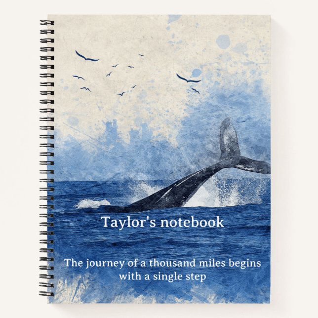Ocean Notebook – Sea-Inspired Journal for Notes  (Front)