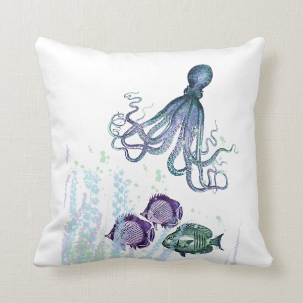 Octopus Decorative & Throw Pillows Zazzle