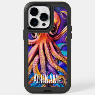 Ocean Octopus with Custom Name OtterBox iPhone 14 Pro Max Case