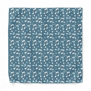 Ocean of Music patterned Bandana