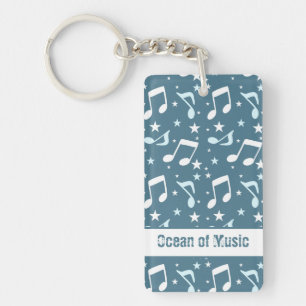 Ocean of Music patterned Keychain