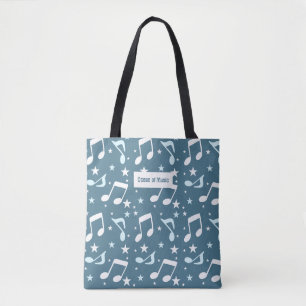 Ocean of Music patterned Tote Bag