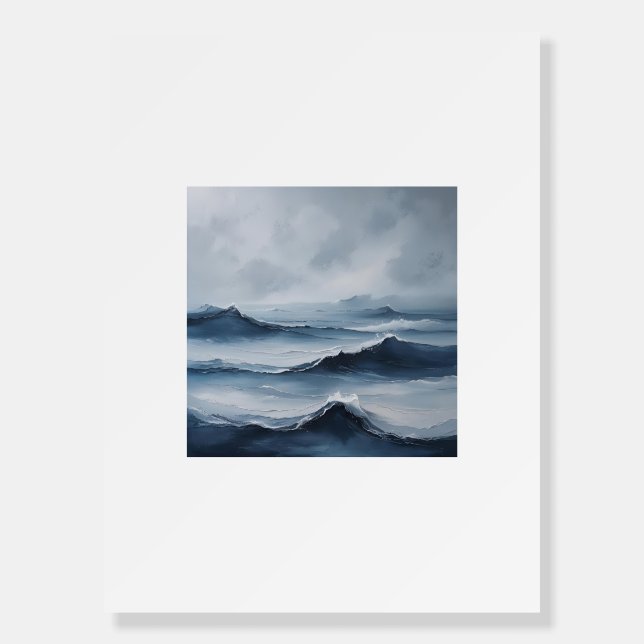 Ocean of Silence – Tranquil Ocean Art Foam Board (Front)