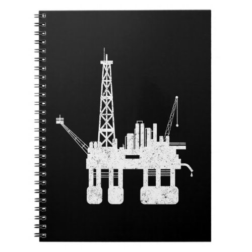 Ocean Oilfield Driller Drilling Rig Notebook