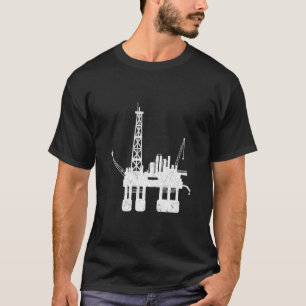 Ocean Oilfield Driller Drilling Rig T-Shirt