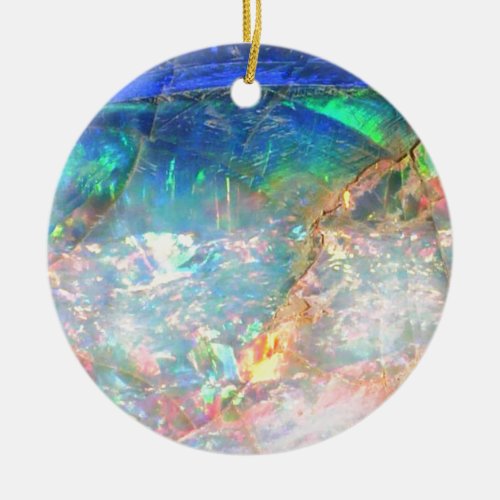 Ocean Opal Ceramic Ornament