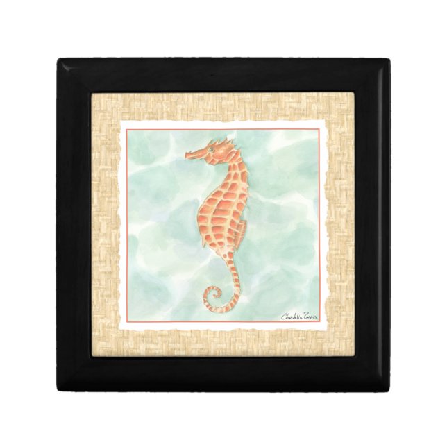Ocean Orange Seahorse Gift Box (Front)