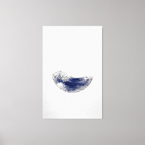 Ocean Painting  Original Blue and White Canvas Print