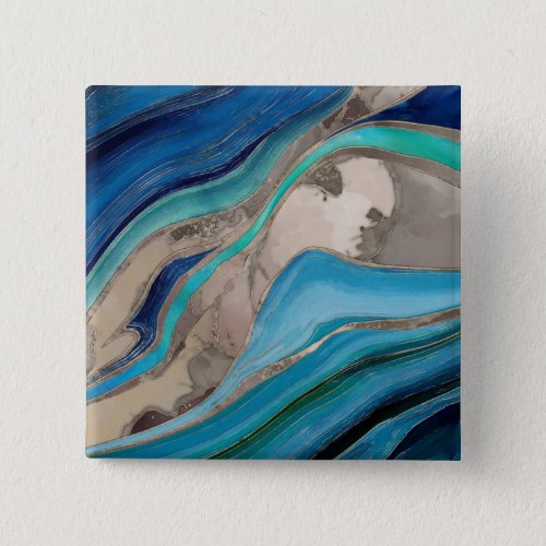 Ocean Palette  and taupe marble Button