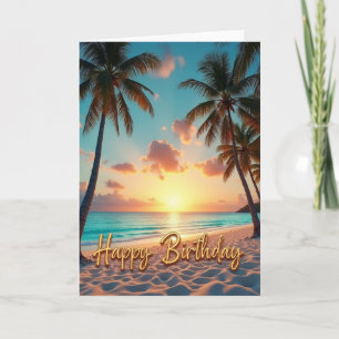 Ocean Paradise Birthday Card