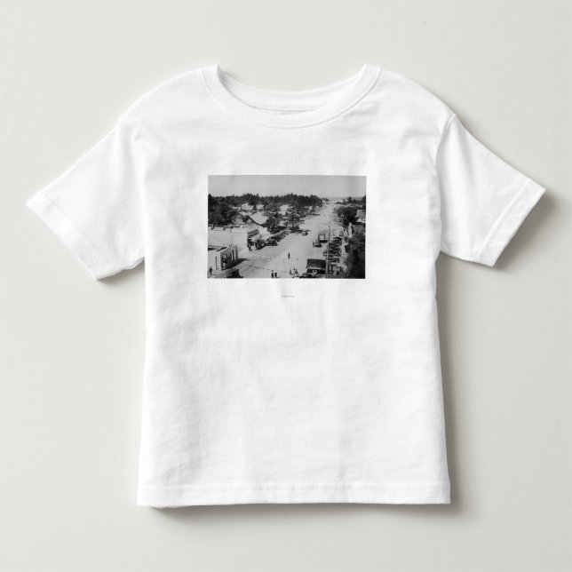 Ocean Park, WA - View of Beach, Old Cars Toddler T-shirt (Front)