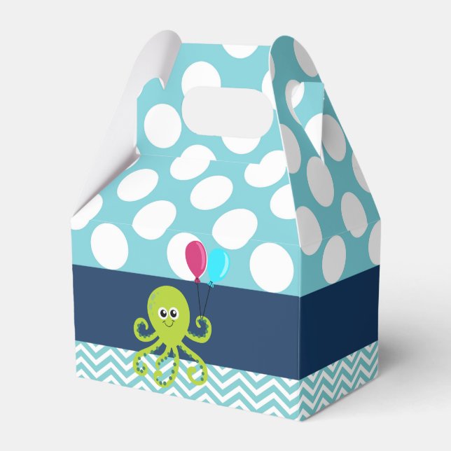 Ocean Party Favor Boxes Treat Boxes (Front Side)