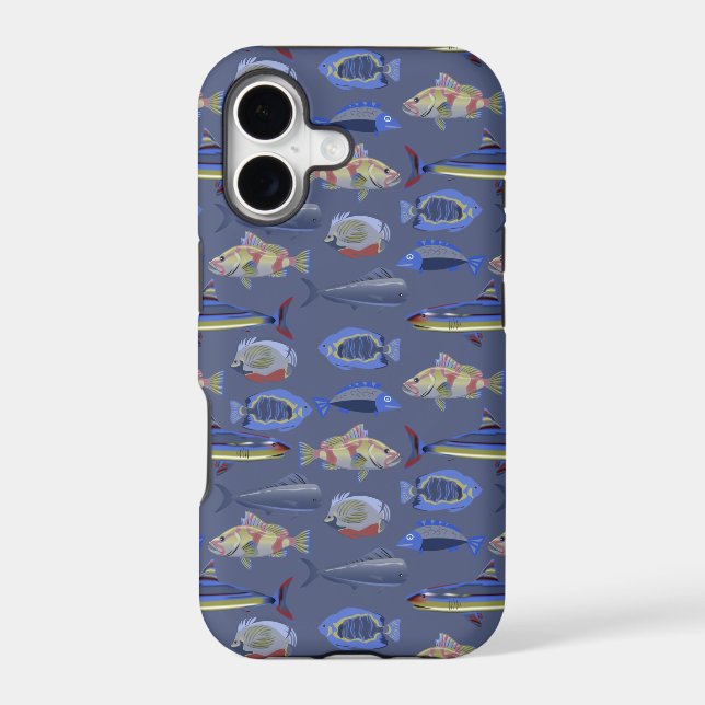 Ocean Pattern Iphone Case (Back)