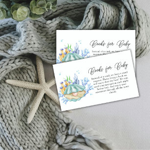 Ocean Pearl Under The Sea Books For Baby Shower Enclosure Card