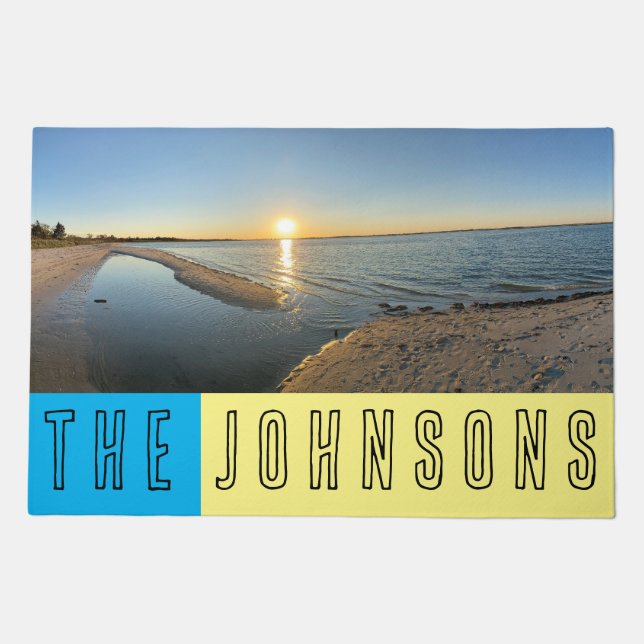 Ocean Personalized Custom Doormats Rug (Front)