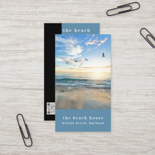 Ocean Photo Beach Guest House Business Card