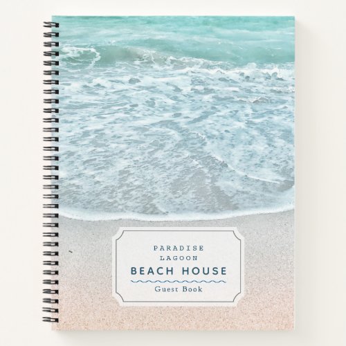 Ocean Photo Beach Vacation Rental Guest Book
