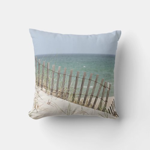 Ocean photo throw pillow