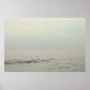 Ocean photography. Minimalist print. Sea photo Poster