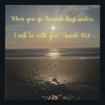 Ocean Picture with Scripture Faux Canvas Print<br><div class="desc">This stunning ocean picture paired with scripture reminds us that the Lord is ALWAYS with us!</div>
