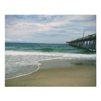 Ocean Pier Faux Canvas Print
