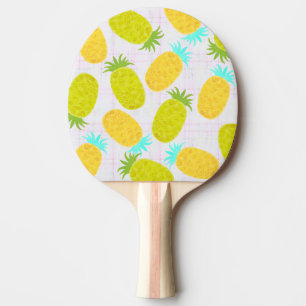 Ocean Pineapples Farmhouse Pattern Ping Pong Paddle