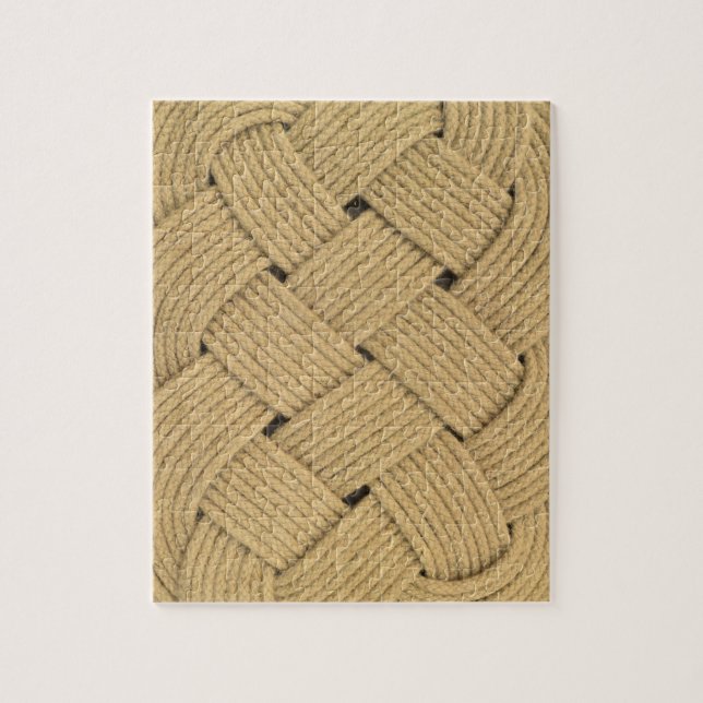 Ocean Plait Nautical Rope Mat Jigsaw Puzzle (Vertical)