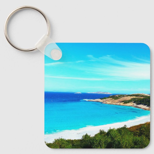 Ocean Print Key Ring (Front)