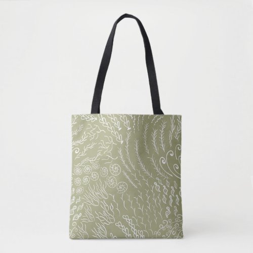 Ocean Print Tote Bag