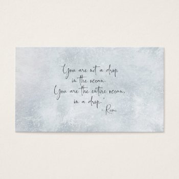 Ocean Quote You Are Not A Drop In The Ocean -rumi by SilverSpiral at Zazzle