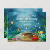 Ocean Reef Under the Sea Birthday Party Invitation (Front/Back)