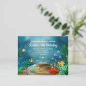 Ocean Reef Under the Sea Birthday Party Invitation (Standing Front)