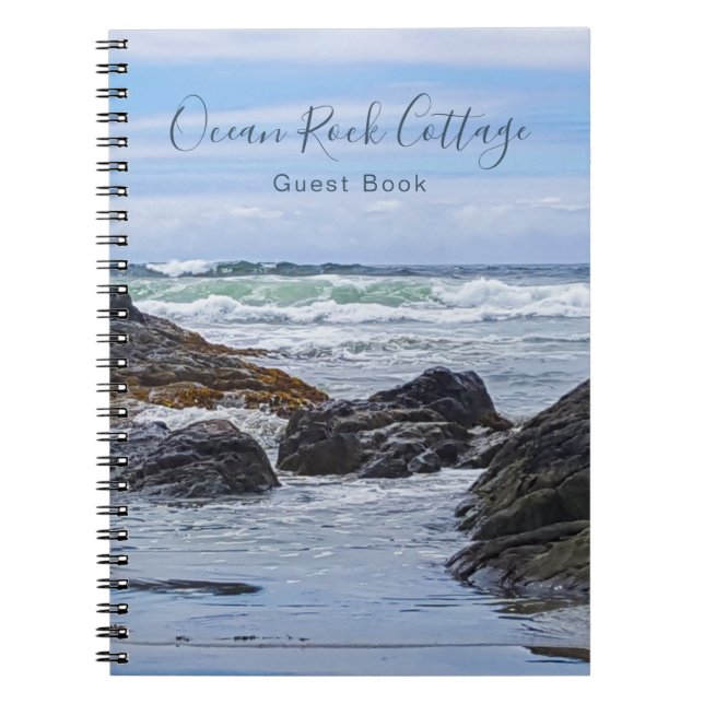 Ocean Rock Beach House Vacation Rental Guest Book (Front)