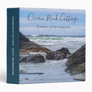 Ocean Rock Beach House Vacation Rental Guest Info 3 Ring Binder